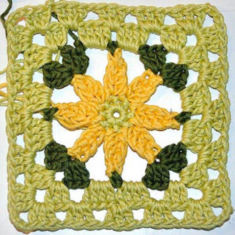 Häkelanleitung * Granny Square “Margarita”