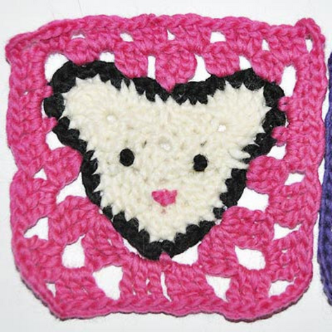 Häkelanleitung * Granny Square “Maus”