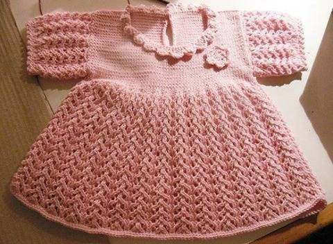 Strickanleitung * Babykleid/Kinderkleid "Abbey" in 5 Größen